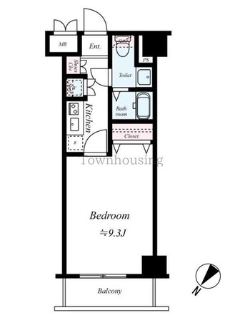 AQUAPRIMETOWEROSHIAGEの物件間取画像